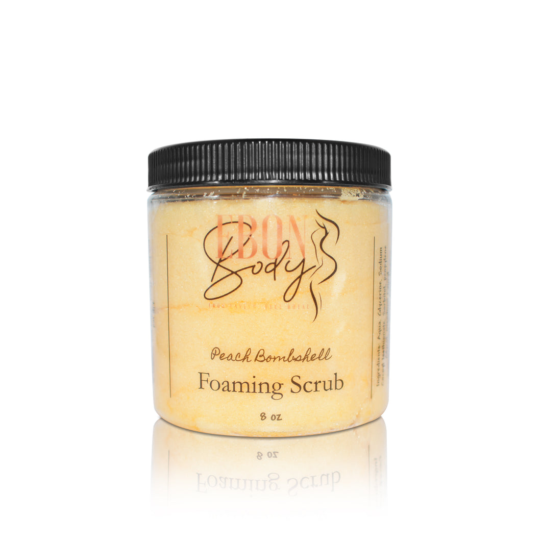 Peach Bombshell Foaming Body Scrub